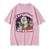 Funny Certified Cute Cat Lover Meme Tee Shirt Men Women Fashion
