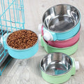 Pet hanging stainless steel dog Food bowl anti-upset Pet supplies