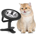 Raised Cat Bowls,Elevated for Indoor Cats with Food Bowl
