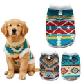 Fair Isle Dog Cat Vest Winter Warm Plush Sleeveless Jacket