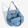 Travel Safety Bolster Vintage Denim Patchwork Dog Car Seat