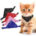 Cat Collar Pet Bibs Adjustable Dog Cat Necktie Pet Bandana Collar