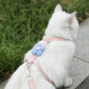 Adjustable Cute Flower Cat Harness for Small Dog Leash Sets Pet