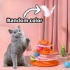 Interactive Cat Toy Tower Kitten Turntable Track Roller Balls Toys