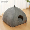 Winter Thickened Indoor Cat Bed 2-in-1 Cat House Tent Bed