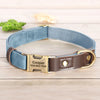 Personalized Dog Collar Leash Durable Nylon Leather Dog Buckle Collars