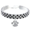 Shiny Zircon Pet Dog Neck Collars Durable Alloy Extended Chain Necklace