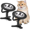 Raised Cat Bowls,Elevated for Indoor Cats with Food Bowl