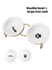 1 Set Elevated Ceramic Cat Bowls 1 Set Non-Slip Ceramic Cat Bowls