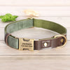 Personalized Dog Collar Leash Durable Nylon Leather Dog Buckle Collars