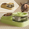 2-in-1 Pets Water Fountain Auto Filter Mute Cat Drinker Bowl
