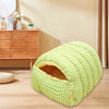 Checkered Cat House Winter Warm Enclosed Pet Bed for Cats