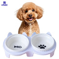 Oitabi Cat Ceramic Bowls Dog Food Bowls Elevated Kitty Bowl