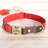 Personalized Dog Collar Leash Durable Nylon Leather Dog Buckle Collars