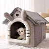 All Season Dog House Style Bed Removable Pet Bed