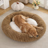 New Round Plush Dog Bed for All Seasons Washable pet Bed
