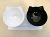 Non-Slip Double Cat Bowl With Stand Pet Feeding Cat Water Bowl