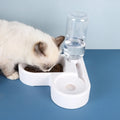 Automatic Pet Feeder and Water Dispenser 2 in 1 Combo Cat Bowl