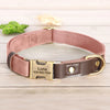 Personalized Dog Collar Leash Durable Nylon Leather Dog Buckle Collars