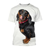 Funny Dachshund T-Shirts Pet Dog 3D Printed Streetwear Men Women