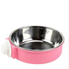 Pet hanging stainless steel dog Food bowl anti-upset Pet supplies