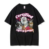 Funny Certified Cute Cat Lover Meme Tee Shirt Men Women Fashion