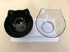 Non-Slip Double Cat Bowl With Stand Pet Feeding Cat Water Bowl