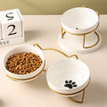 Pet Ceramic Bowl Kitten Puppy Ceramic Bowl Water Feeder Cat