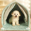 Closed Dog House Winter Windproof Nest for Dogs Cats