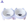 Oitabi Cat Ceramic Bowls Dog Food Bowls Elevated Kitty Bowl