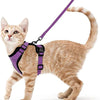 Cat Harness and Leash for Walking, Escape Proof Soft Easy Control
