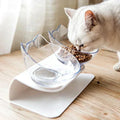 Non-Slip Double Cat Bowl With Stand Pet Feeding Cat Water Bowl